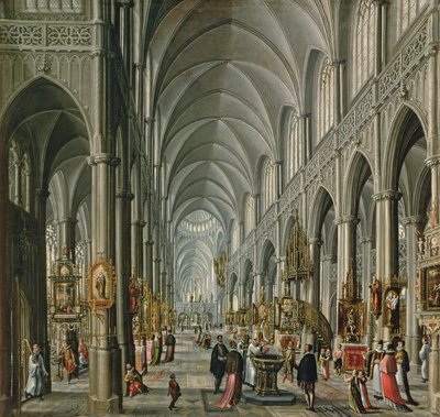 Interior of a Gothic Church by Paul Vredeman de Vries